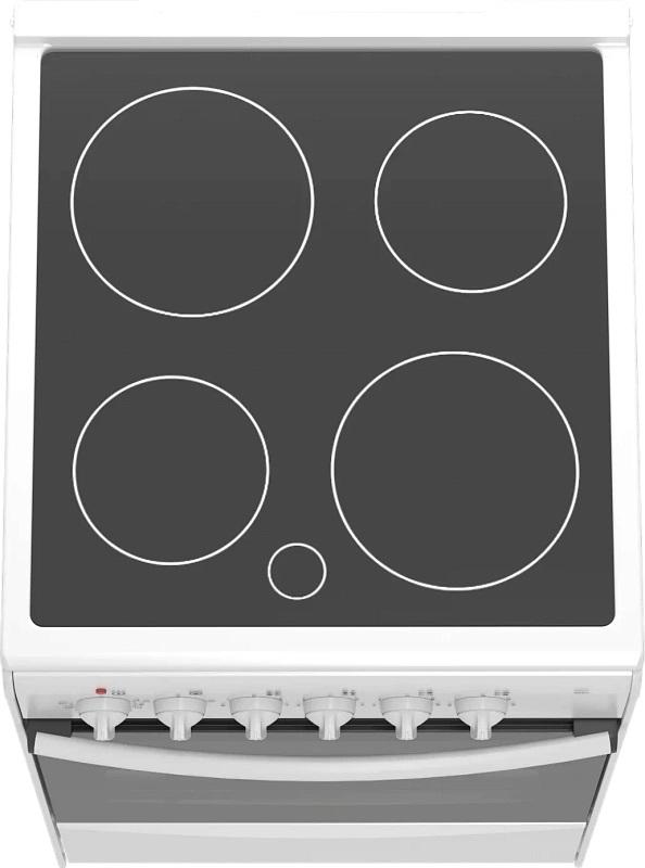 Кухонная плита Darina B 3607 W белый/черный