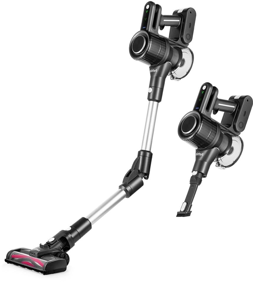 Пылесос Kitfort КТ-5168-3 черный/белый