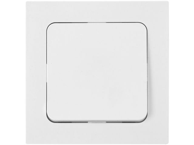 Выключатель 1 клав. с самовозвратом (скрытый, 10А) белый, Astrum, Byletrica (BYLECTRICA)