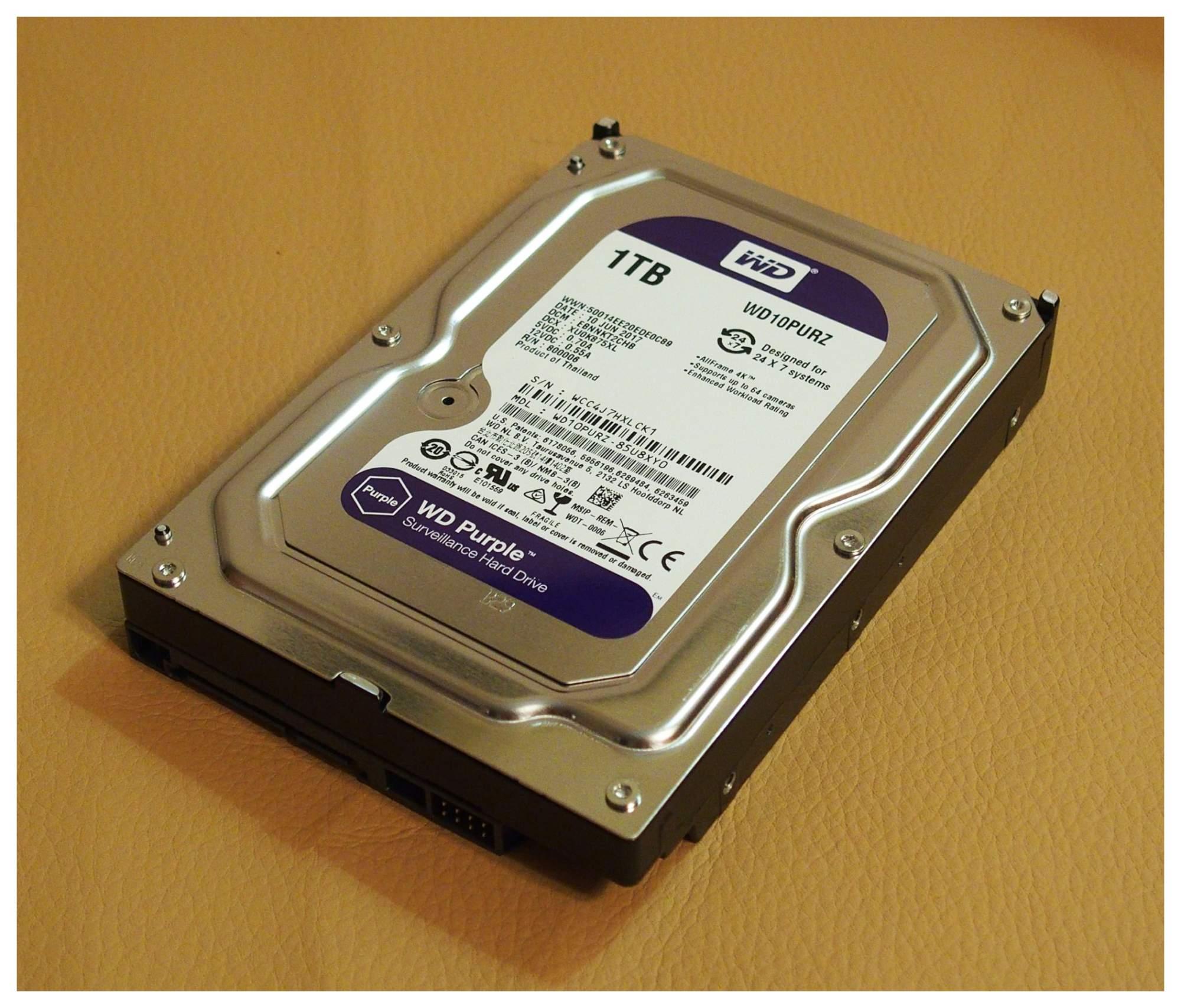 Жесткий диск WD 1TB WD10PURZ