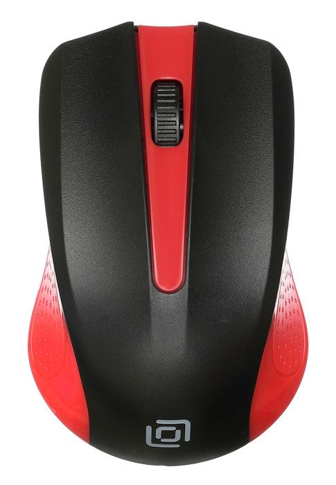 Мышь Oklick 485MW черный/красный (997828)