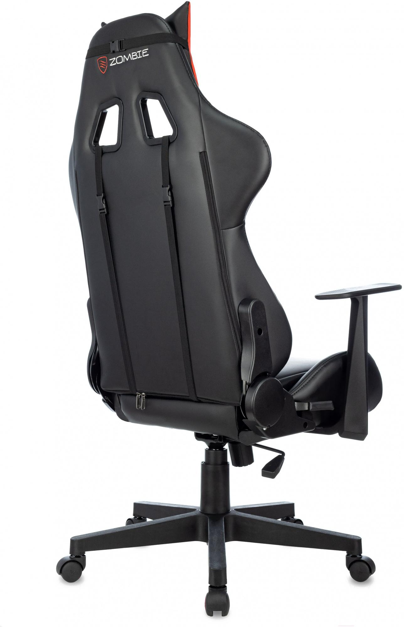 Геймерское кресло Zombie Game Penta черный/красный