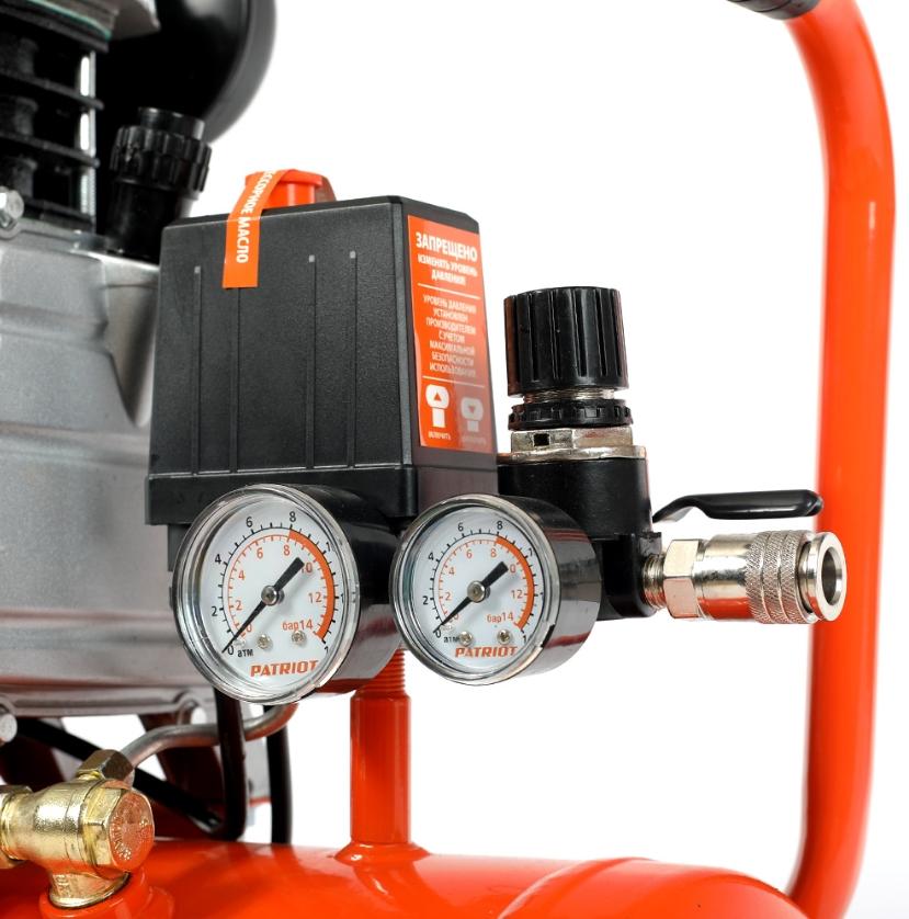 Компрессор Patriot EURO 50-260K оранжевый (525306316)