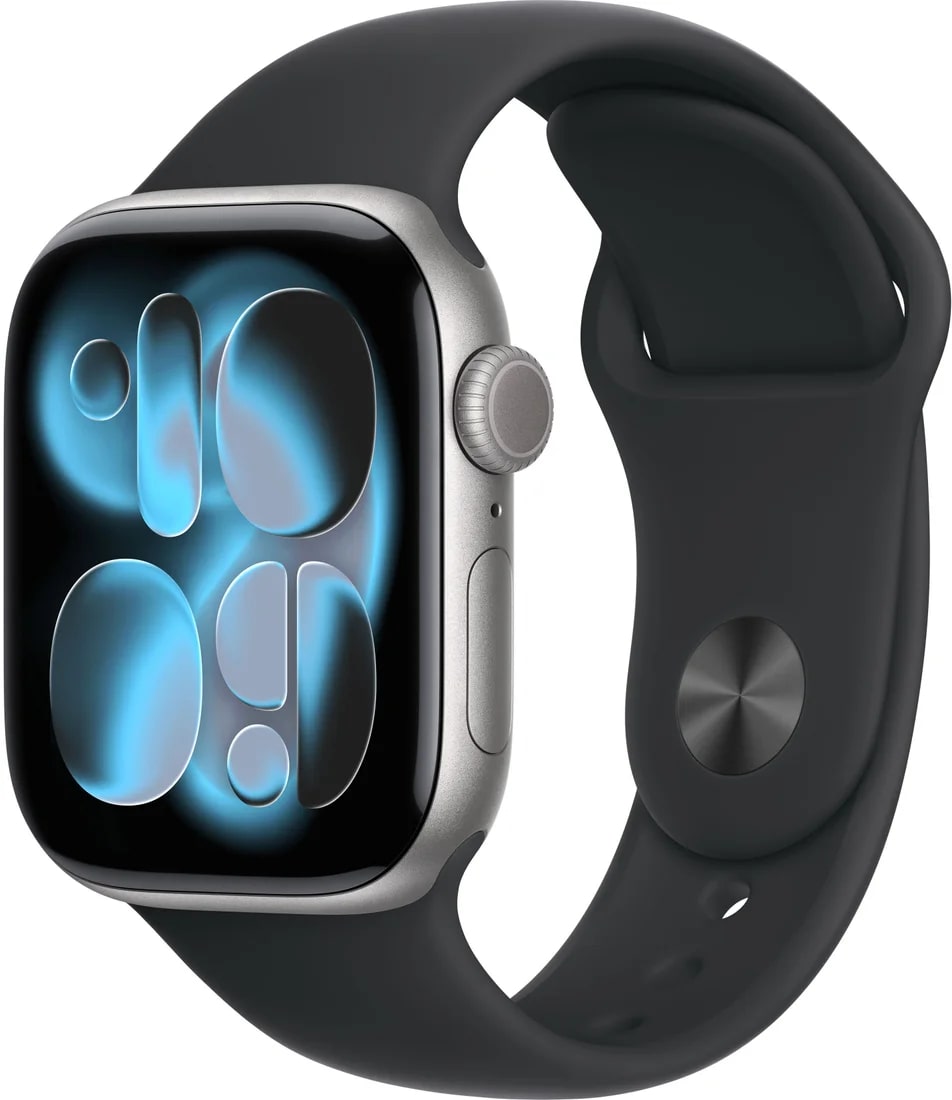 Умные часы Apple Watch Series 11 GPS 42mm Space Grey Al Case Black Sport Band S/M A3331 (MEQW4LW/A)