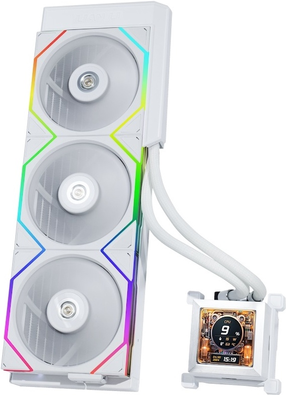 Система жидкостного охлаждения для процессора Lian Li HydroShift LCD 360S White (G89.GHSLCD36SW.00)