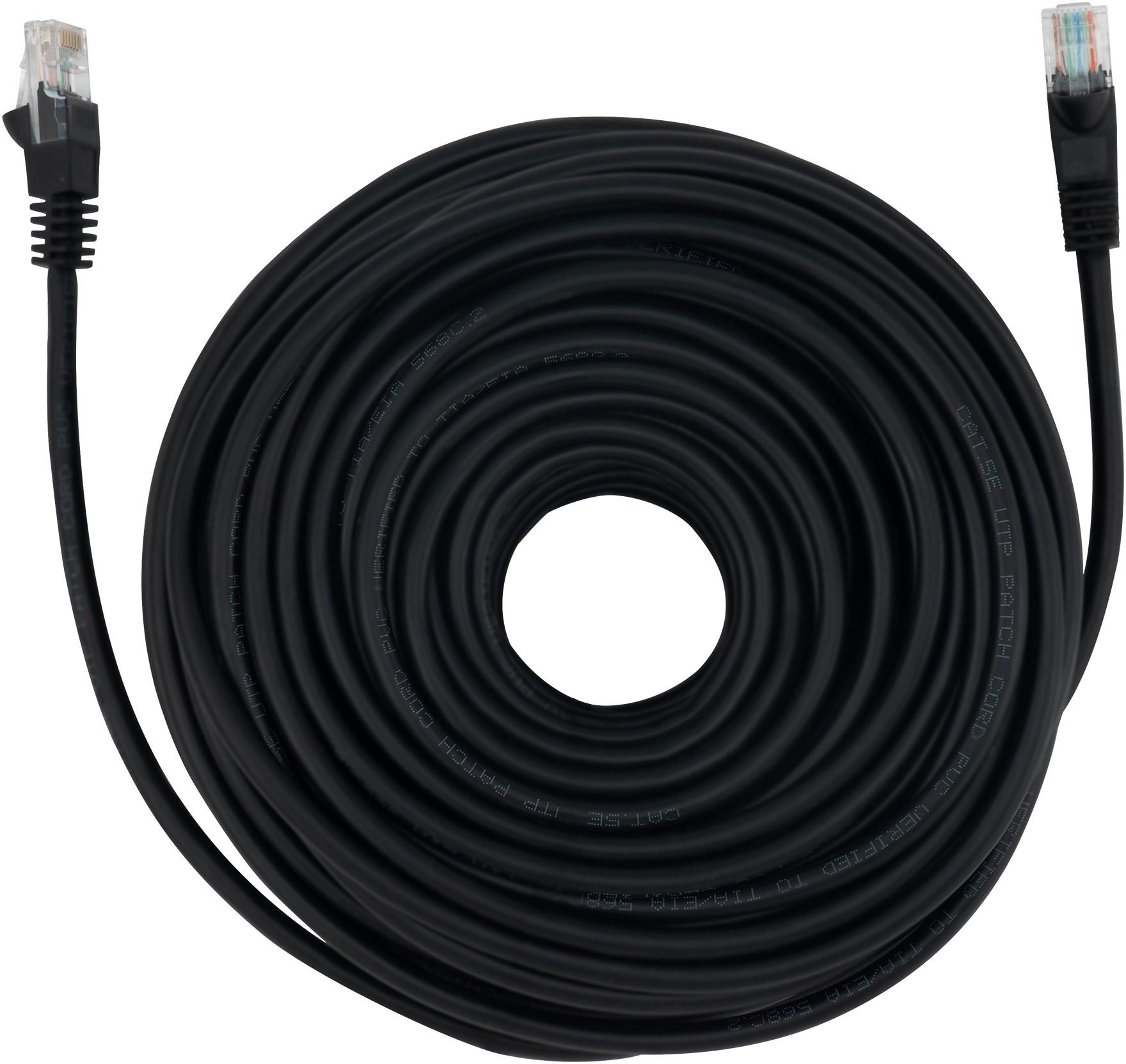 Патч-корд Buro UTP cat5E 30м черный RJ-45 (m)-RJ-45 (m)