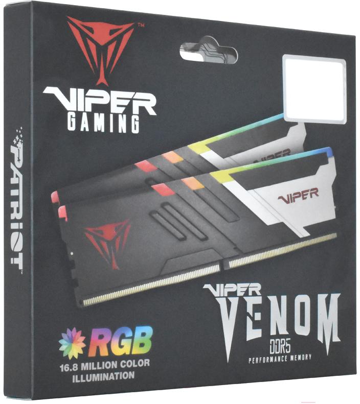 Оперативная память Patriot Viper Venom RGB DDR5 2x16Gb (PVVR532G640C32K)
