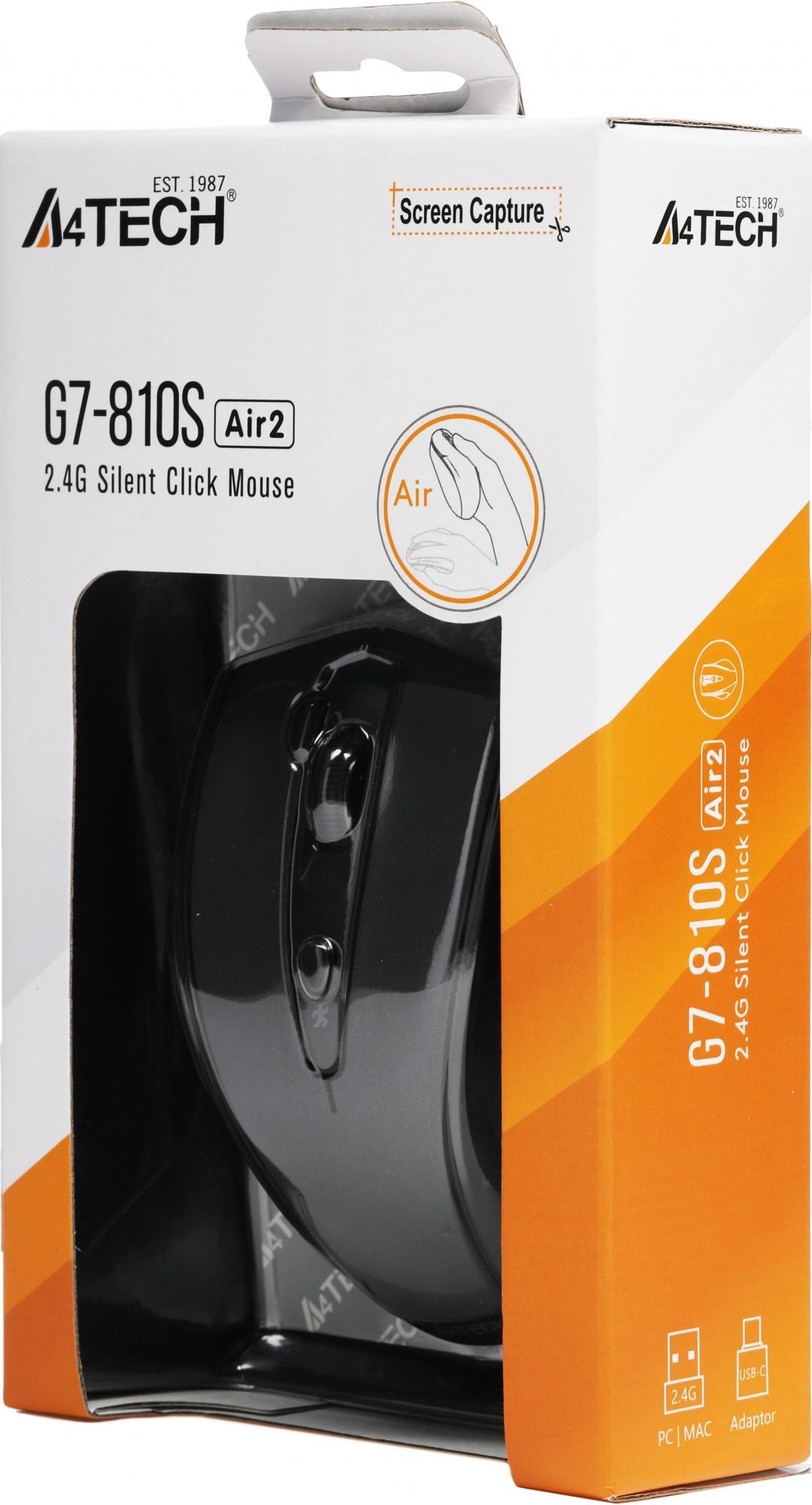 Мышь A4Tech G7-810S Air2 черный