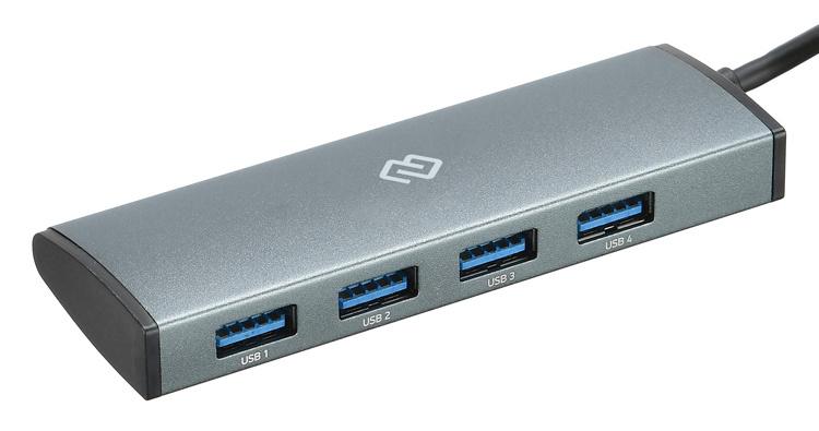 USB-хаб Digma HUB-4U3.0-UC-G
