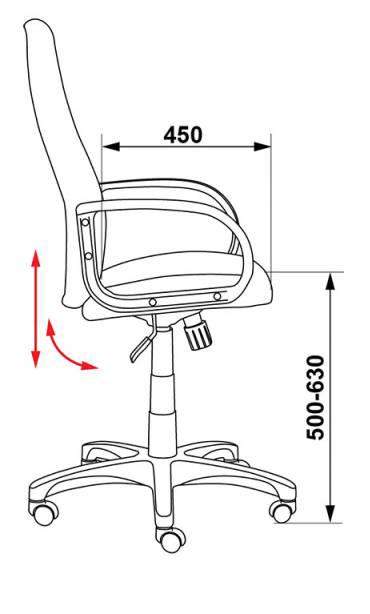 Офисное кресло Бюрократ CH-808AXSN/TW-10