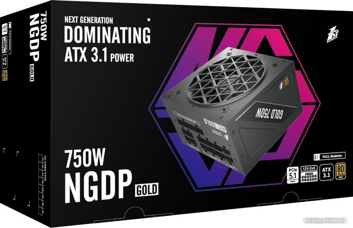Блок питания 1stPlayer HA-750BA4 750W Black (NGDP-GLD-750-BK-EU)