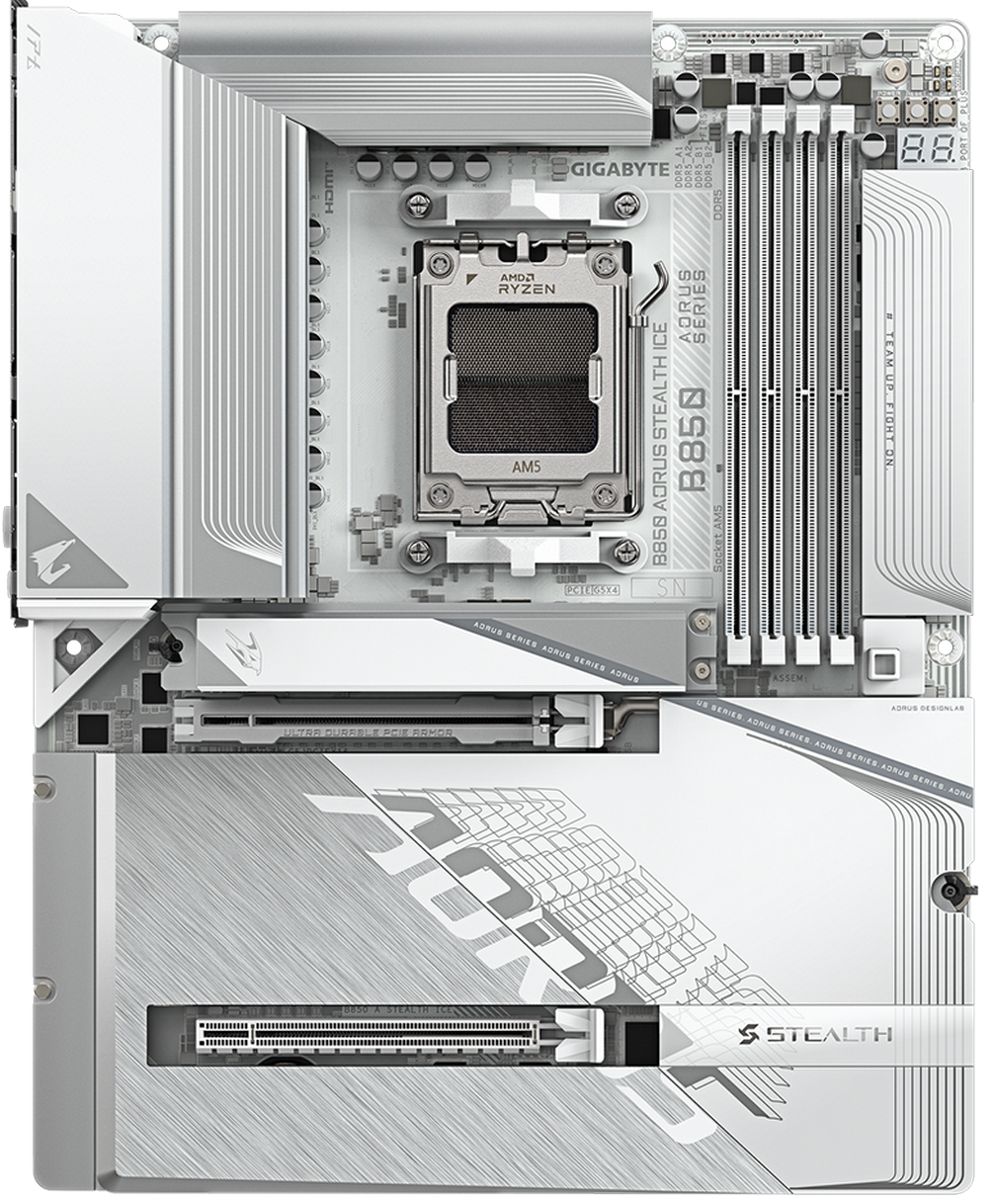Материнская плата GigaByte B850 Aorus Stealth Ice (rev. 1.0)