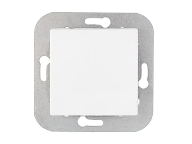 Выключатель 1 клав. проходной (скрытый, 10А) белый, Уют, Bylectrica