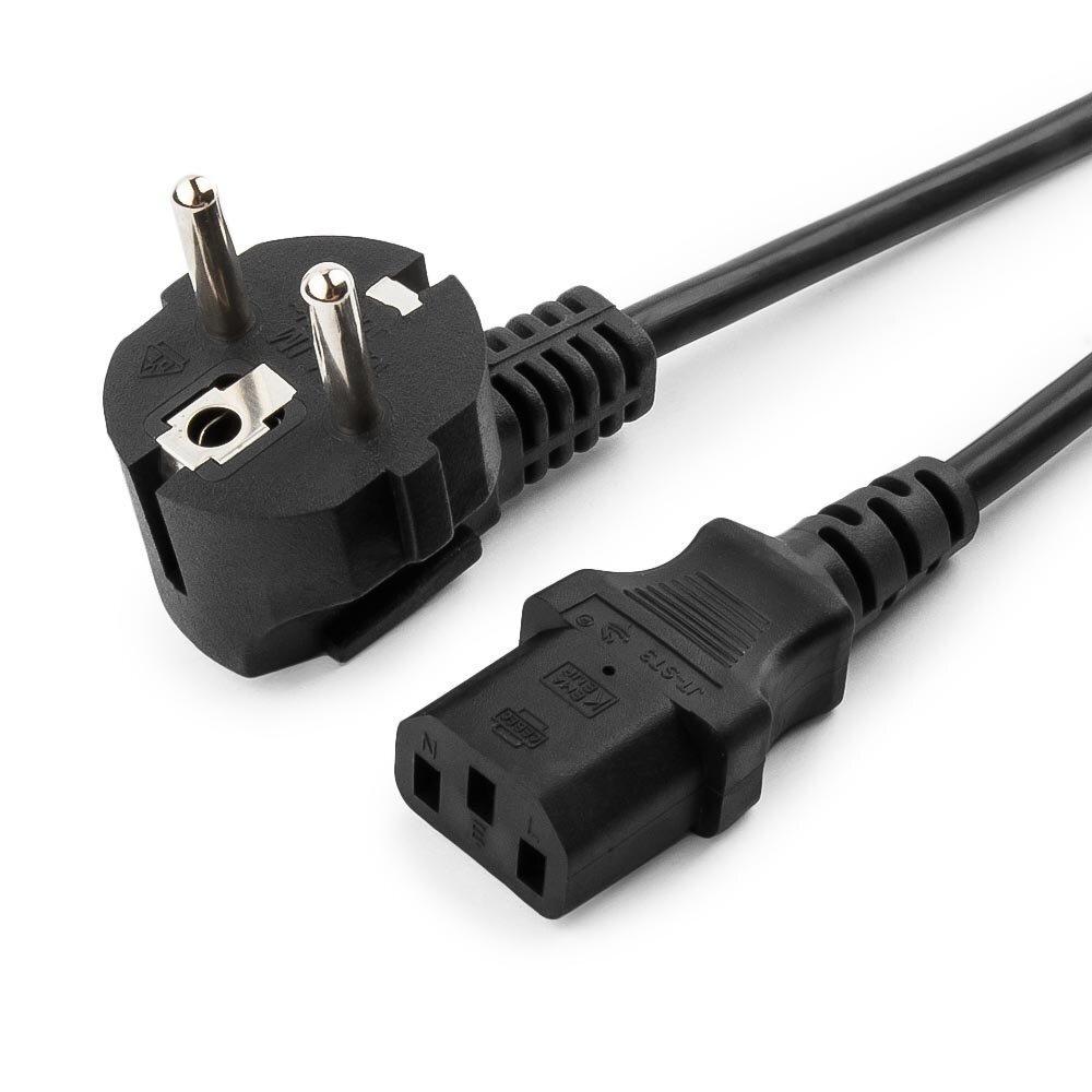 Кабель питания Cablexpert PC-186-VDE 1.8м, Schuko- C13 VDE, 10А черный