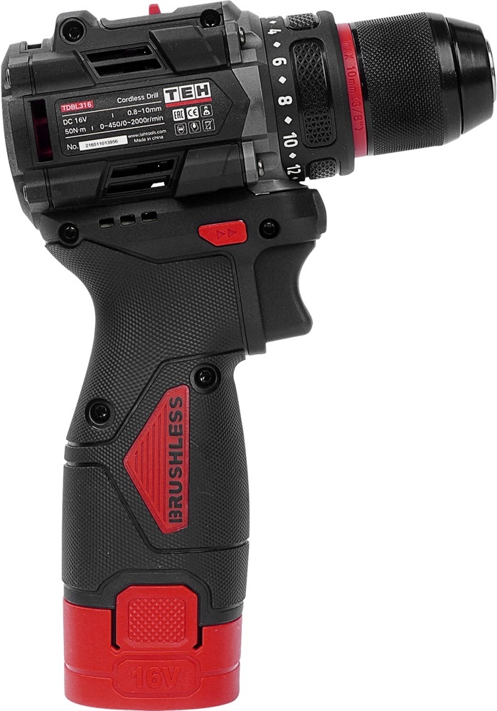 Дрель TEH TDBL316-2B