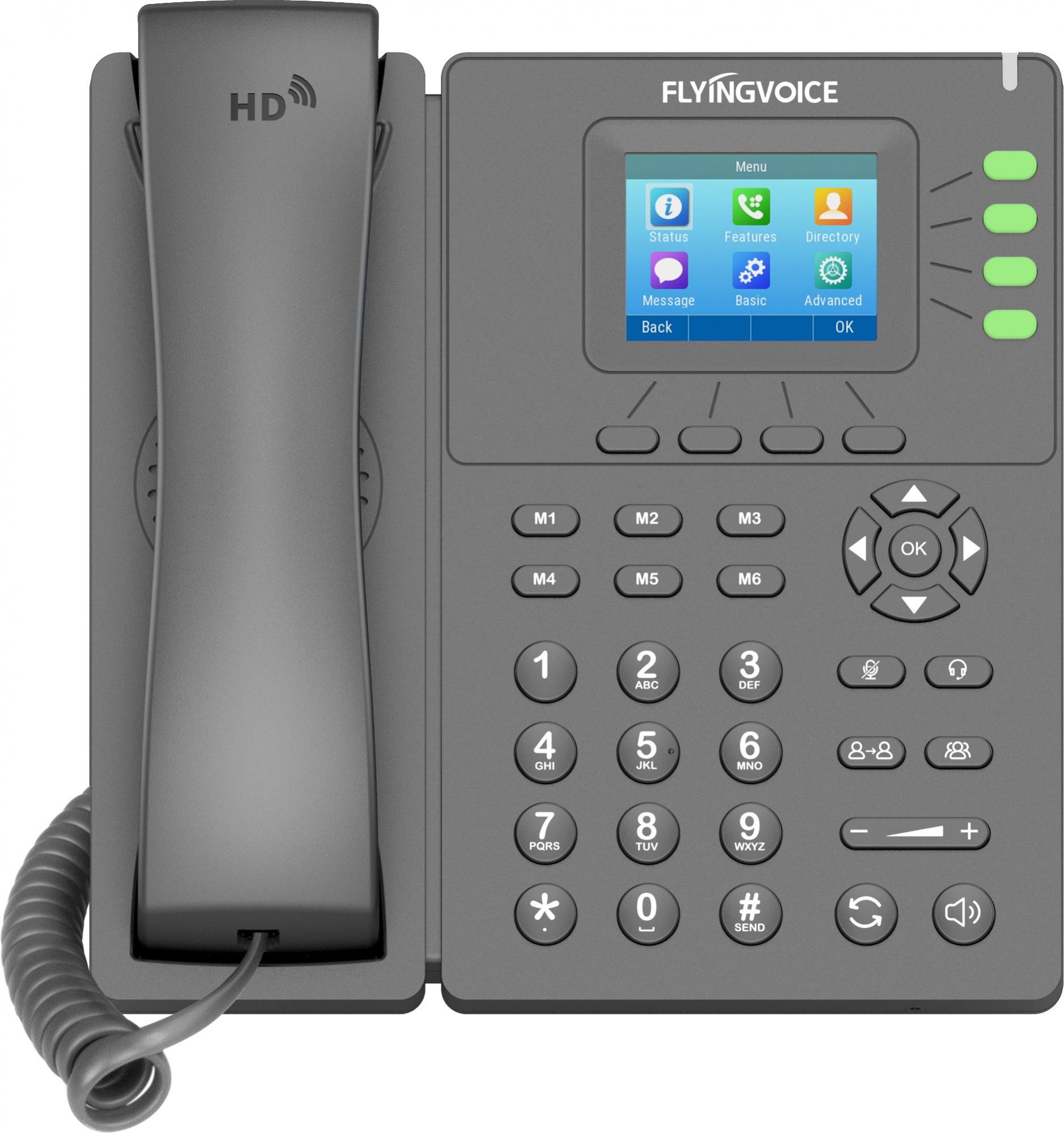 IP-телефон Flying Voice P21 серый