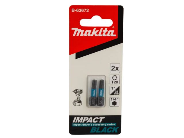 Насадка T20 25 мм Impact Black (2 шт) MAKITA B-63672