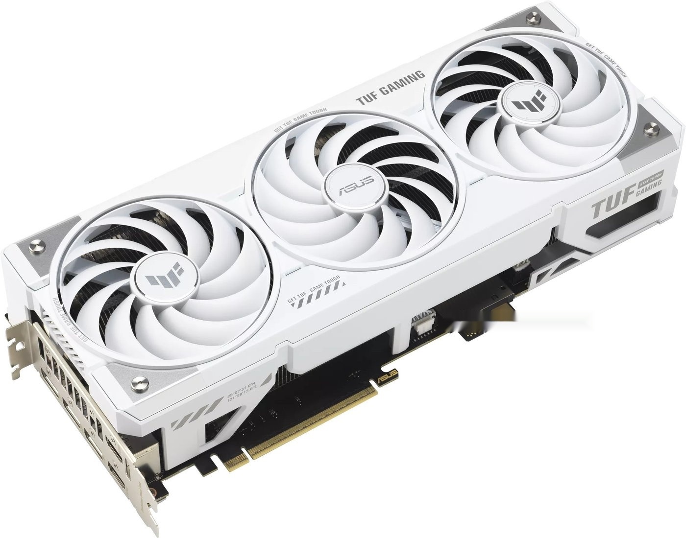 Видеокарта ASUS TUF Gaming GeForce RTX 5070 Ti 16GB GDDR7 BTF White OC TUF-RTX5070TI-O16G-BTF-WHITE (90YV0N60-M0NA00)