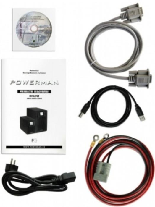 Источник бесперебойного питания PowerMan Online 2000 Plus (6121944)