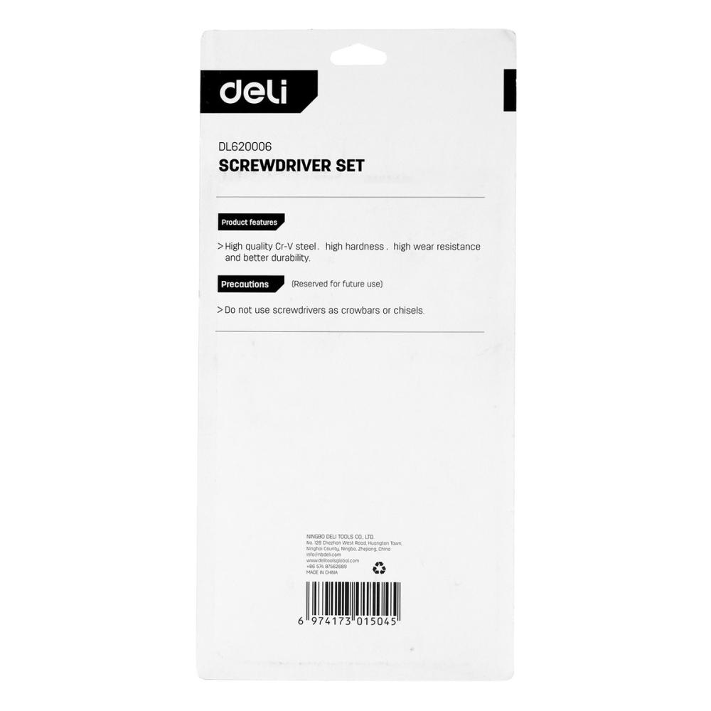 Набор отверток Deli DL620006
