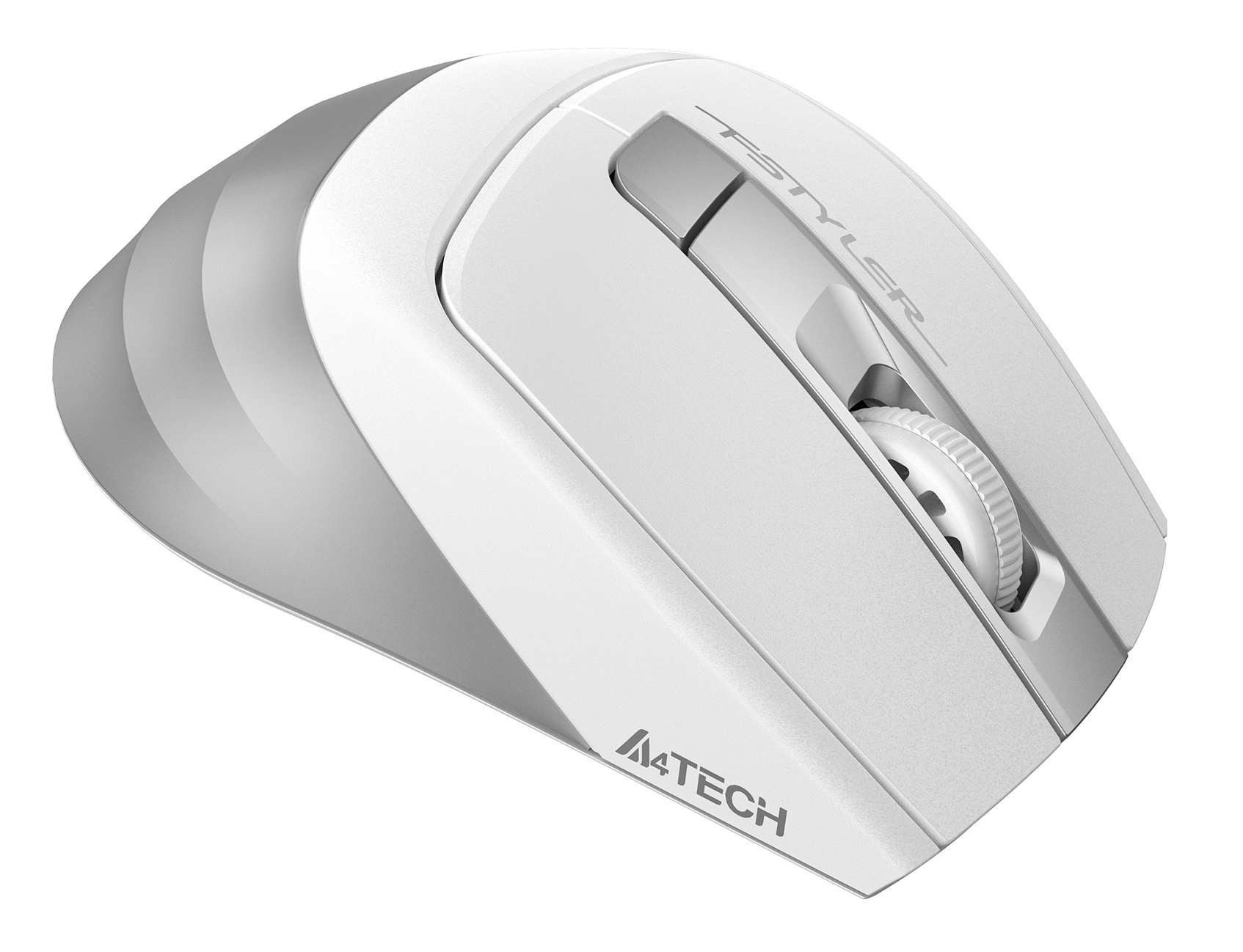 Мышь A4Tech Fstyler FG35 серебристый/белый