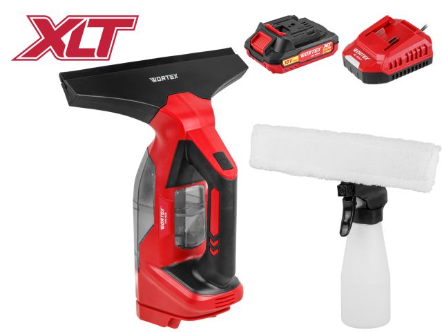 Аккум. стеклоочиститель WORTEX CWV 1828 в кор. ALL1 XLT SET 1х2 А*ч, 18 В,  280 мм, 100 мл, пульвери (18 В, 280 мм, 100 мл, 1x2 А*Ч АКБ + 2 А ЗУ)