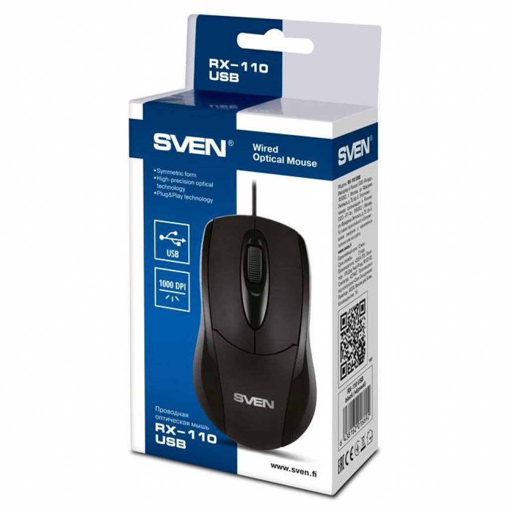 Мышь Sven RX-110 USB черный (SV-016692)