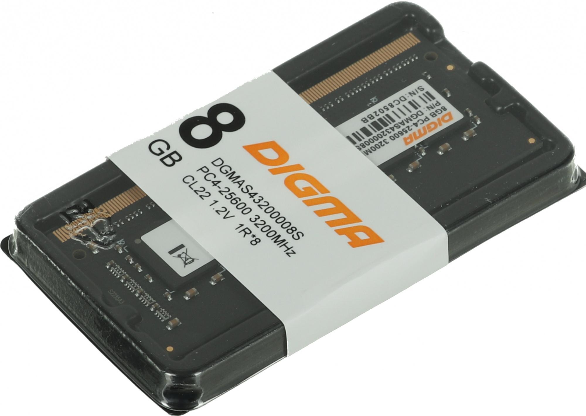 Оперативная память Digma DDR4 8Gb RTL (DGMAS43200008S)
