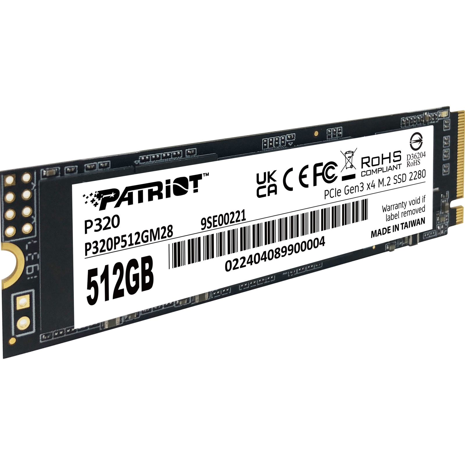 SSD диск Patriot P320 512GB (P320P512GM28)