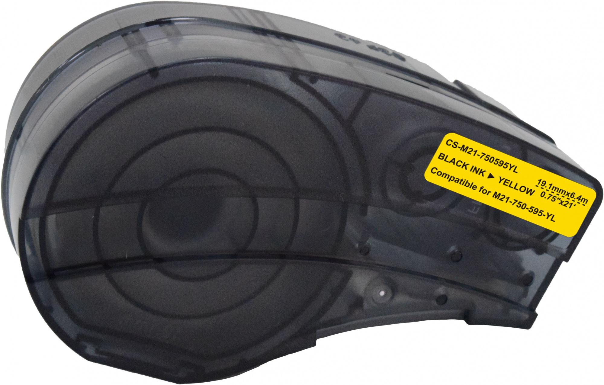 Картридж ленточный Cactus CS-M21-750595YL черный