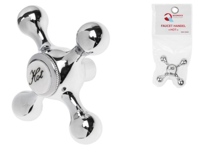 Маховик для вентильного смесителя, серия 6 "HOT" (Маховик "Горячая вода") (ECONOCE)