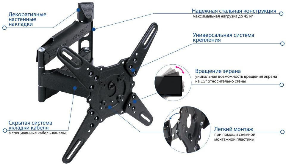 Кронштейн Kromax Atlantis-40 серый