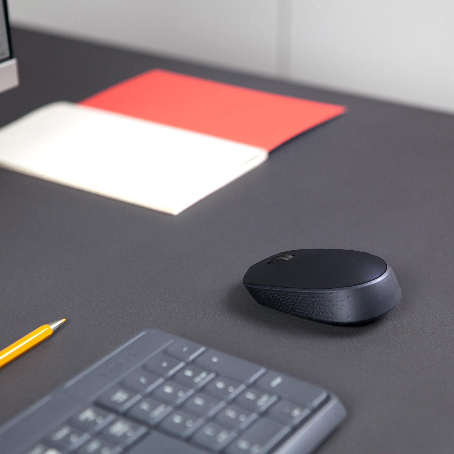 Мышь Logitech Wireless Mouse M171 черный/серый (910-004424)