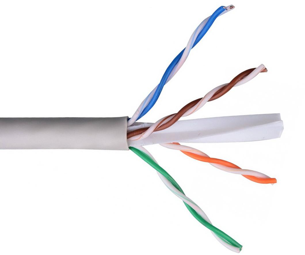 Кабель витая пара TWT 305м белый (TWT-6UTP-LSZH)