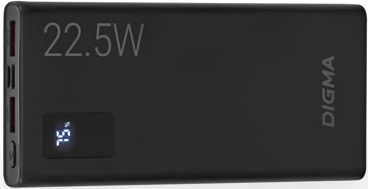 Портативное зарядное устройство Digma DGPF10A черный (DGPF10A22PBK)