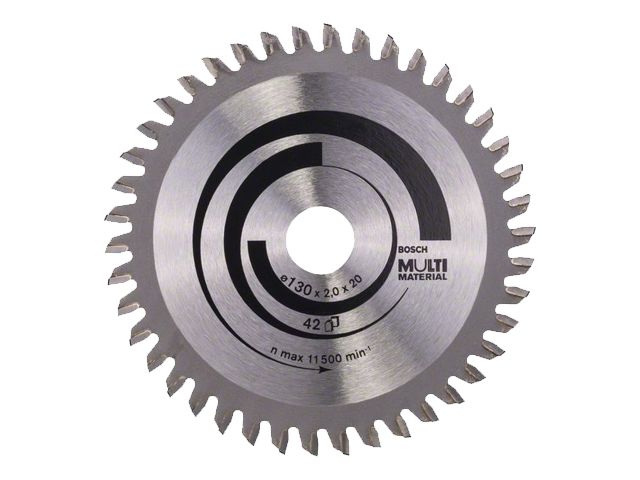 Диск пильный 130х20/16 мм 42 зуб. универсальный MULTIMATERIAL BOSCH (твердоспл. зуб)