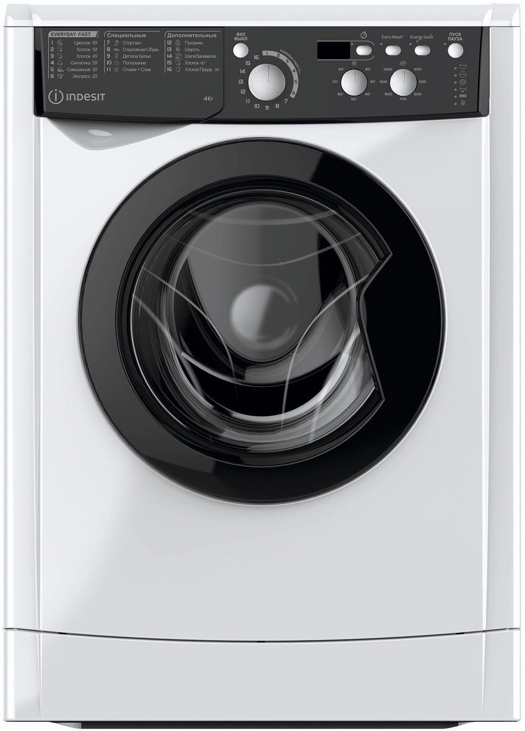 Стиральная машина Indesit MyTime EWUD 4105 BK CIS белый (869991650260)