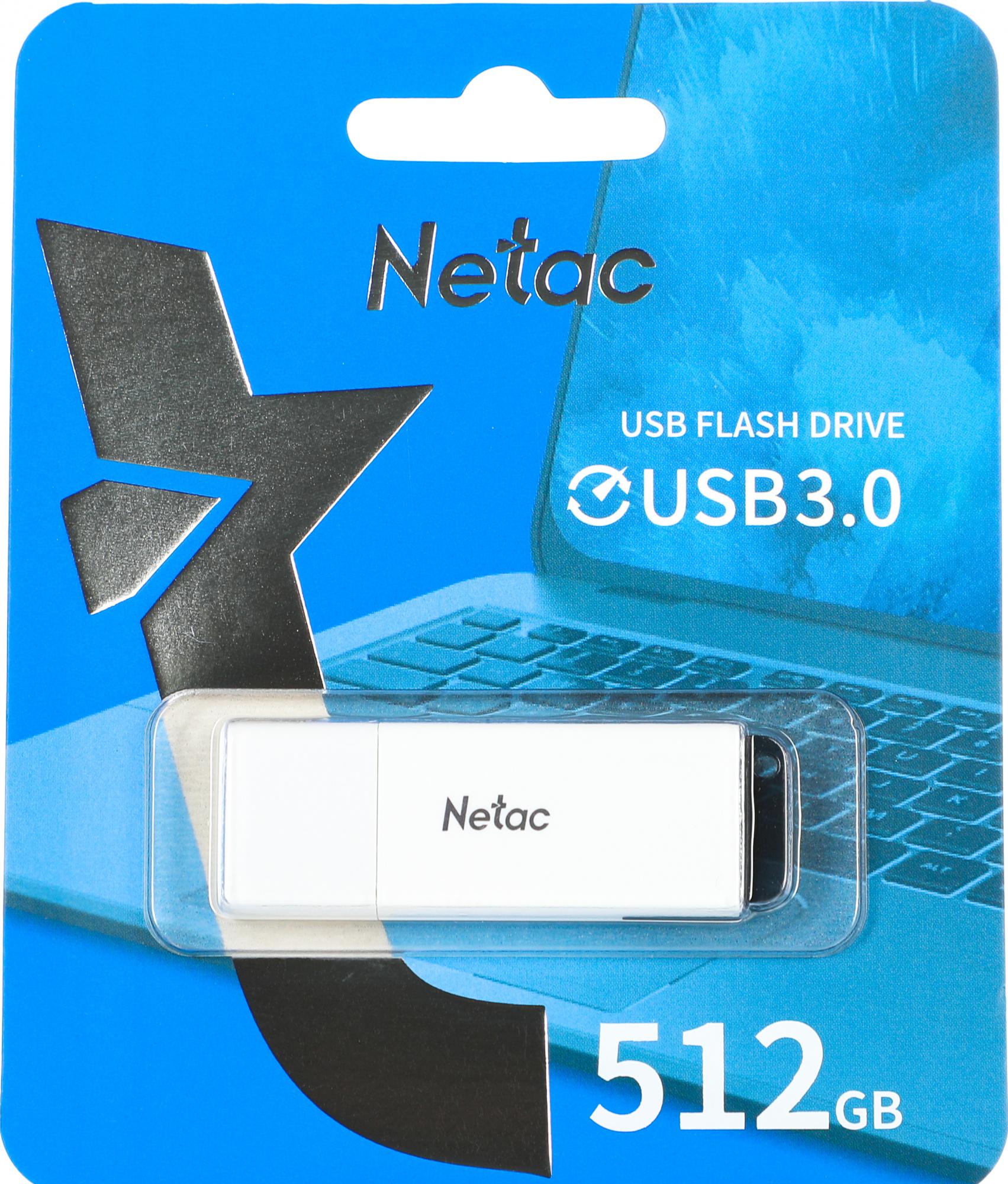 USB Flash-накопитель Netac U185 White (NT03U185N-512G-30WH)