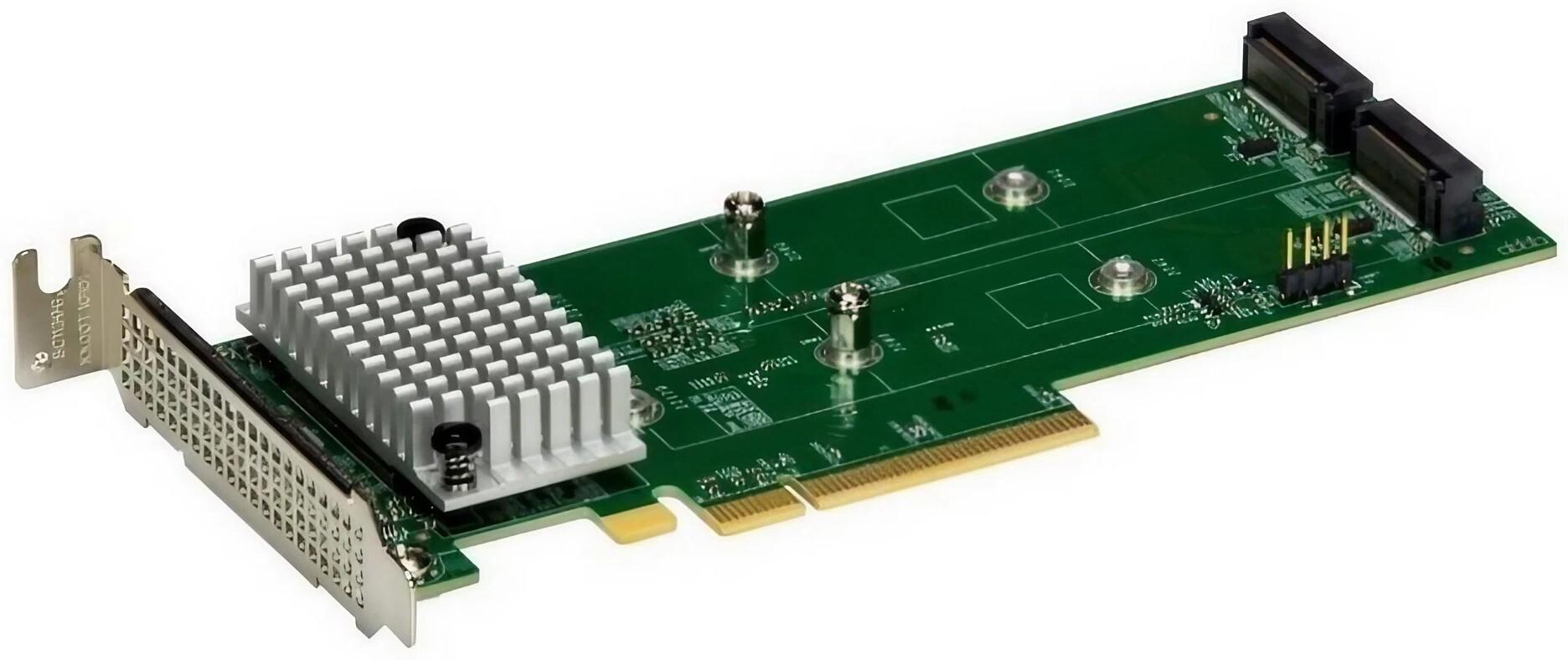 Контроллер SuperMicro AOC-SLG4-2H8M2-O