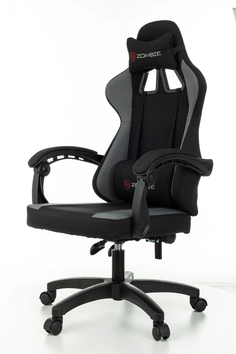 Геймерское кресло Zombie Rudger черный/серый пластик