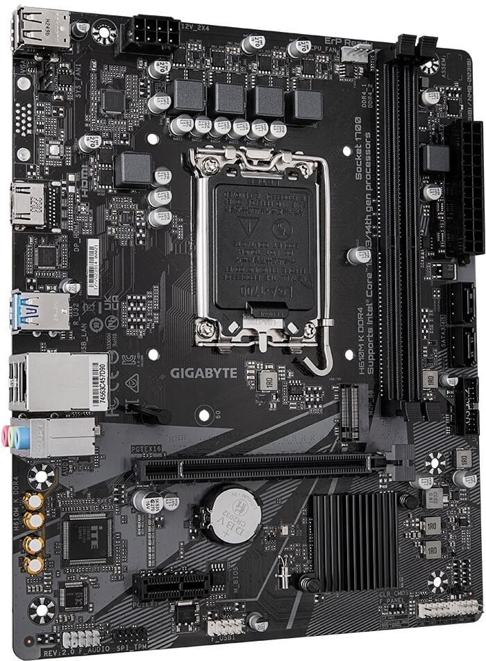 Материнская плата GigaByte H610M K DDR4 (rev. 2.0)