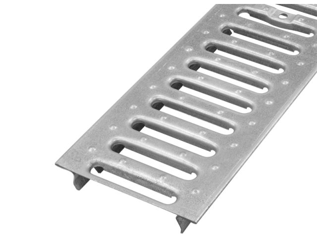 Решетка STANDART 100 стальная штампованная оцинкованная (с отверстиями), Ecoteck, РБ