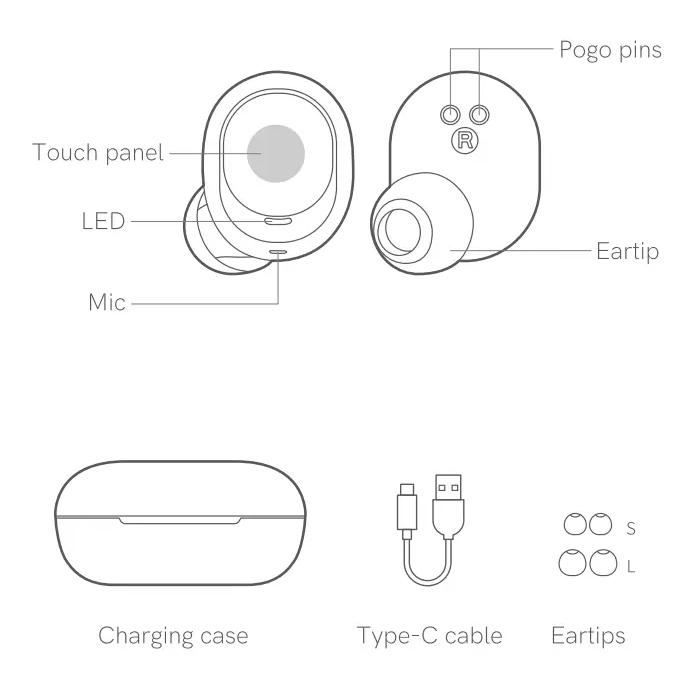 Наушники QCY Arc Buds Lite White (BH23QT27A)