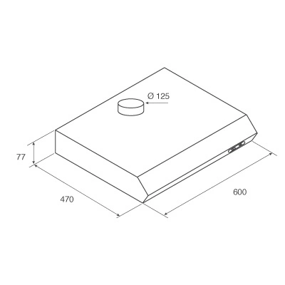 Кухонная вытяжка Jetair Light WH/F/60 (PRF0094435)