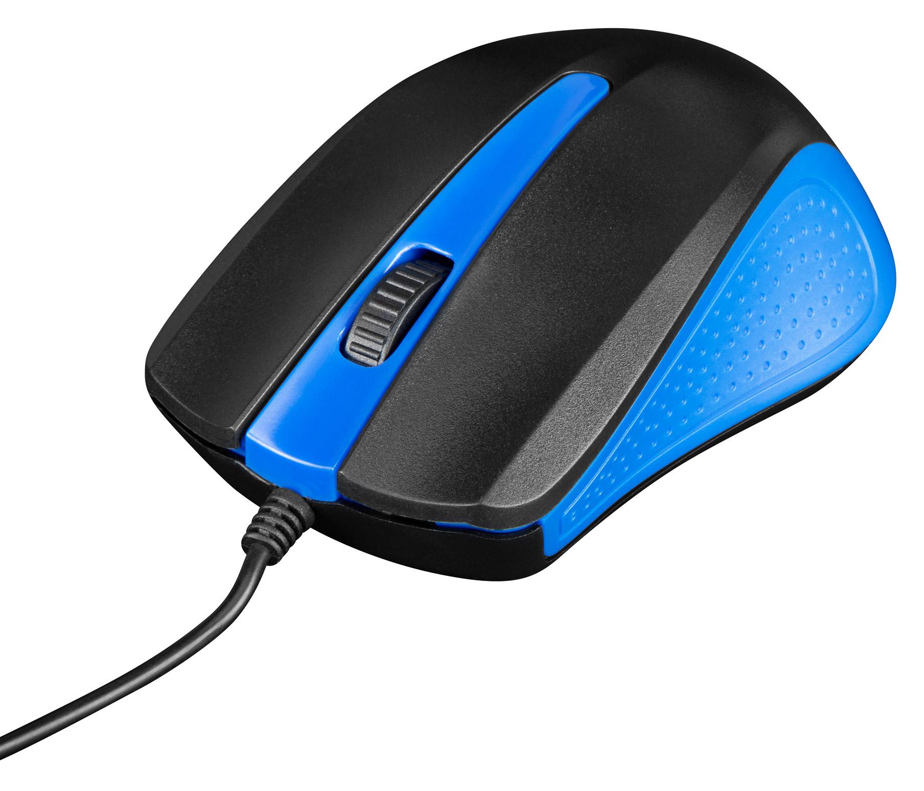 Мышь Oklick 225M Black/Blue (288233)