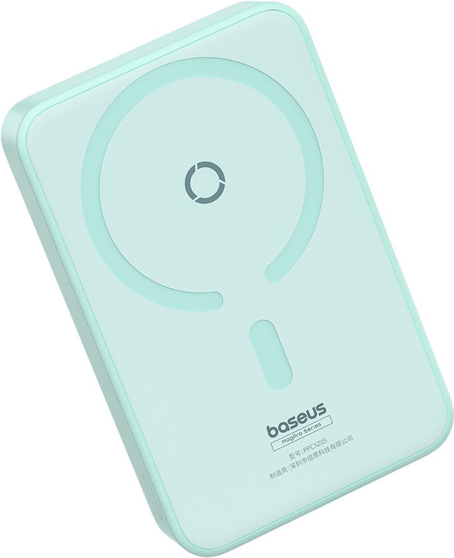 Портативное зарядное устройство Baseus MagPro Peppermint Blue (P10064101333-00)