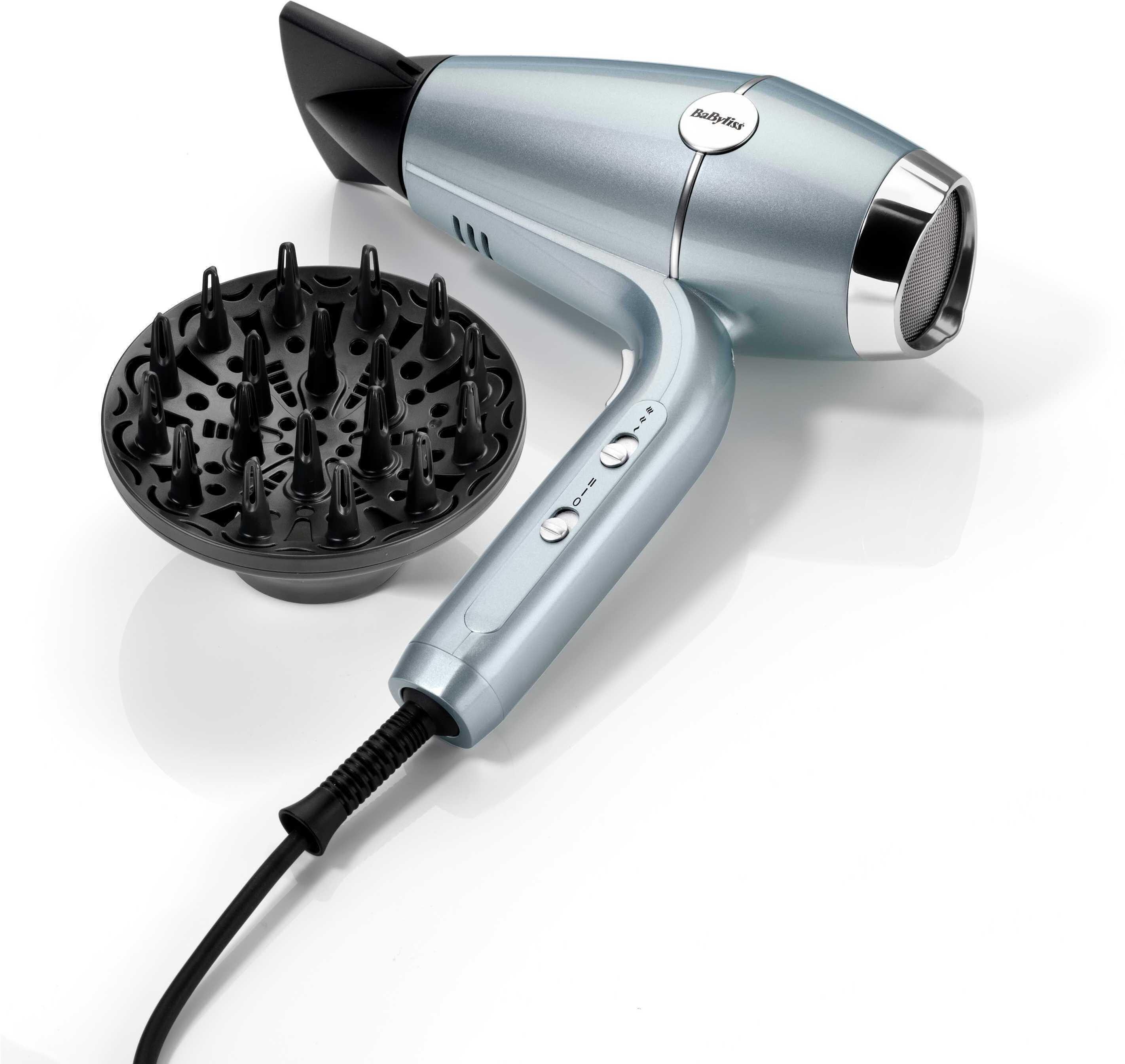 Фен BaByliss D773DE голубой/черный