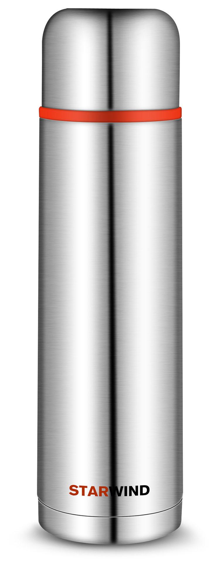 Термос Starwind 10-1000 серебристый/красный