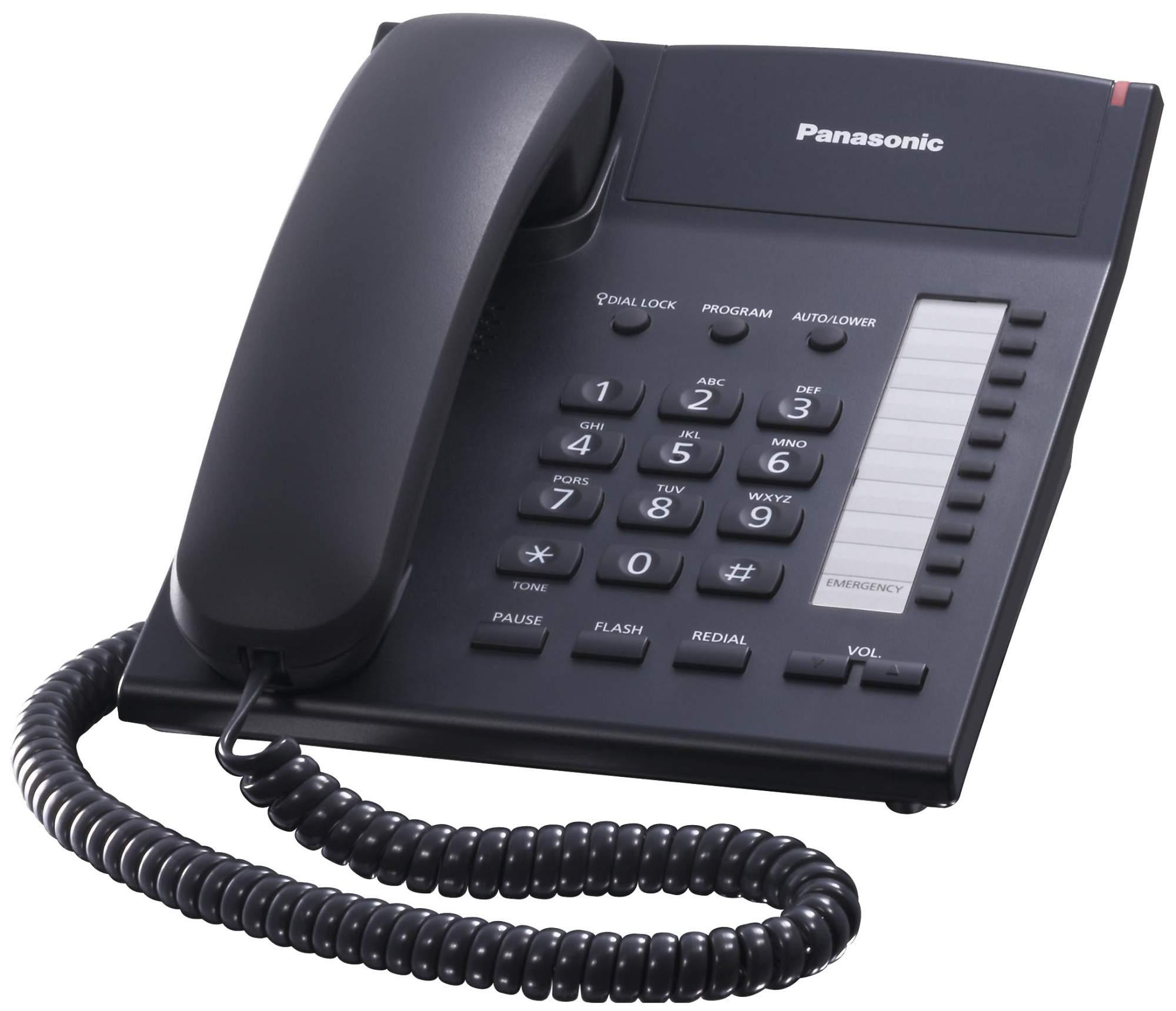 Проводной телефон Panasonic KX-TS2382RUB черный