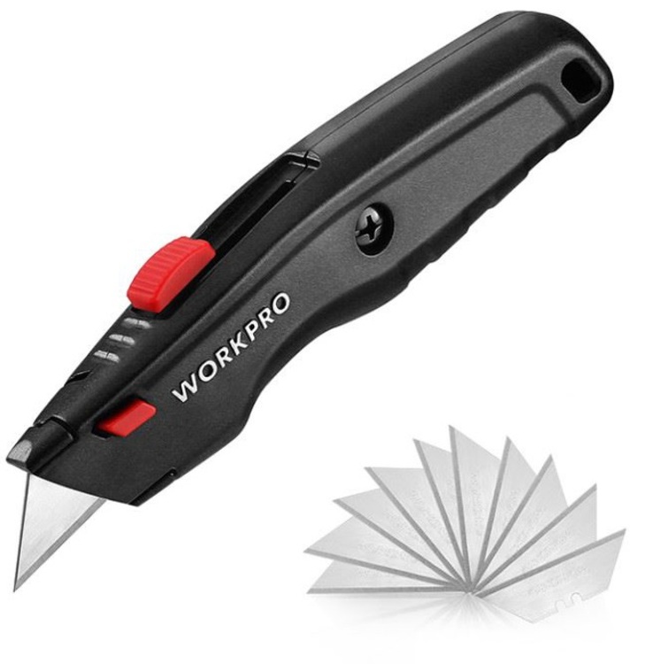 Нож строительный WorkPro WP213008 черный